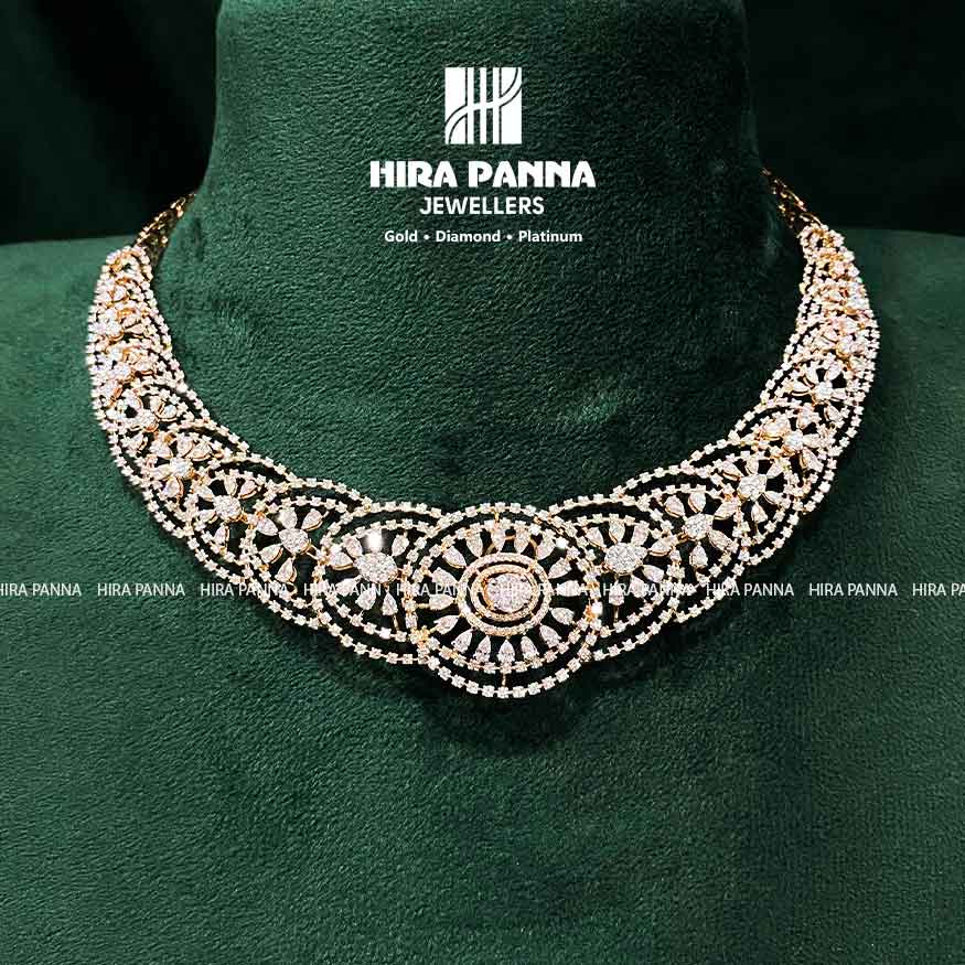 Fancy Open Setting Diamond Neckwear