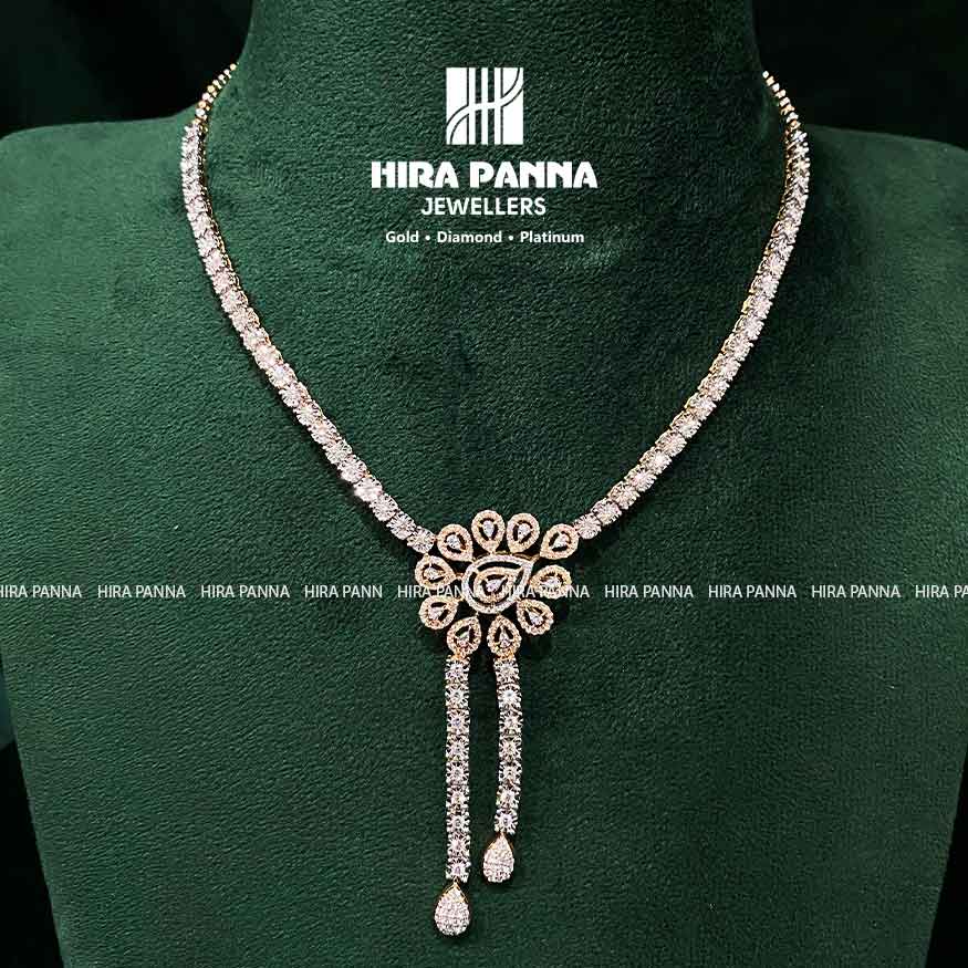Fancy Open Setting Diamond Neckwear