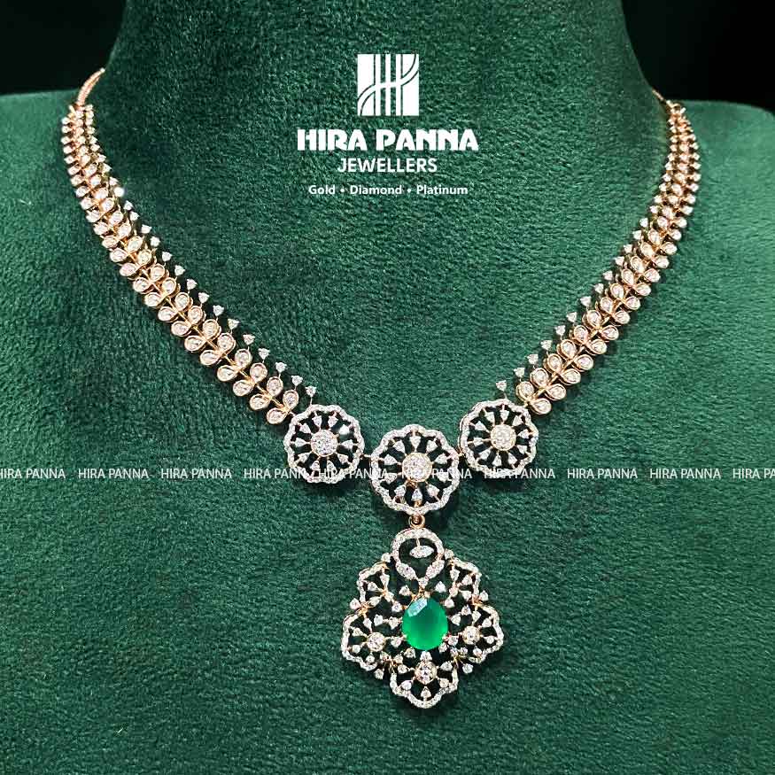 Open Settings R & Emerald Diamond Neckwear