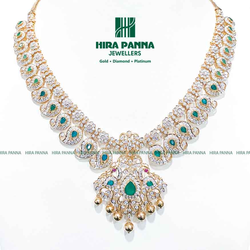 Open Come Close Setting R, E & Peacock Diamond Neckwear