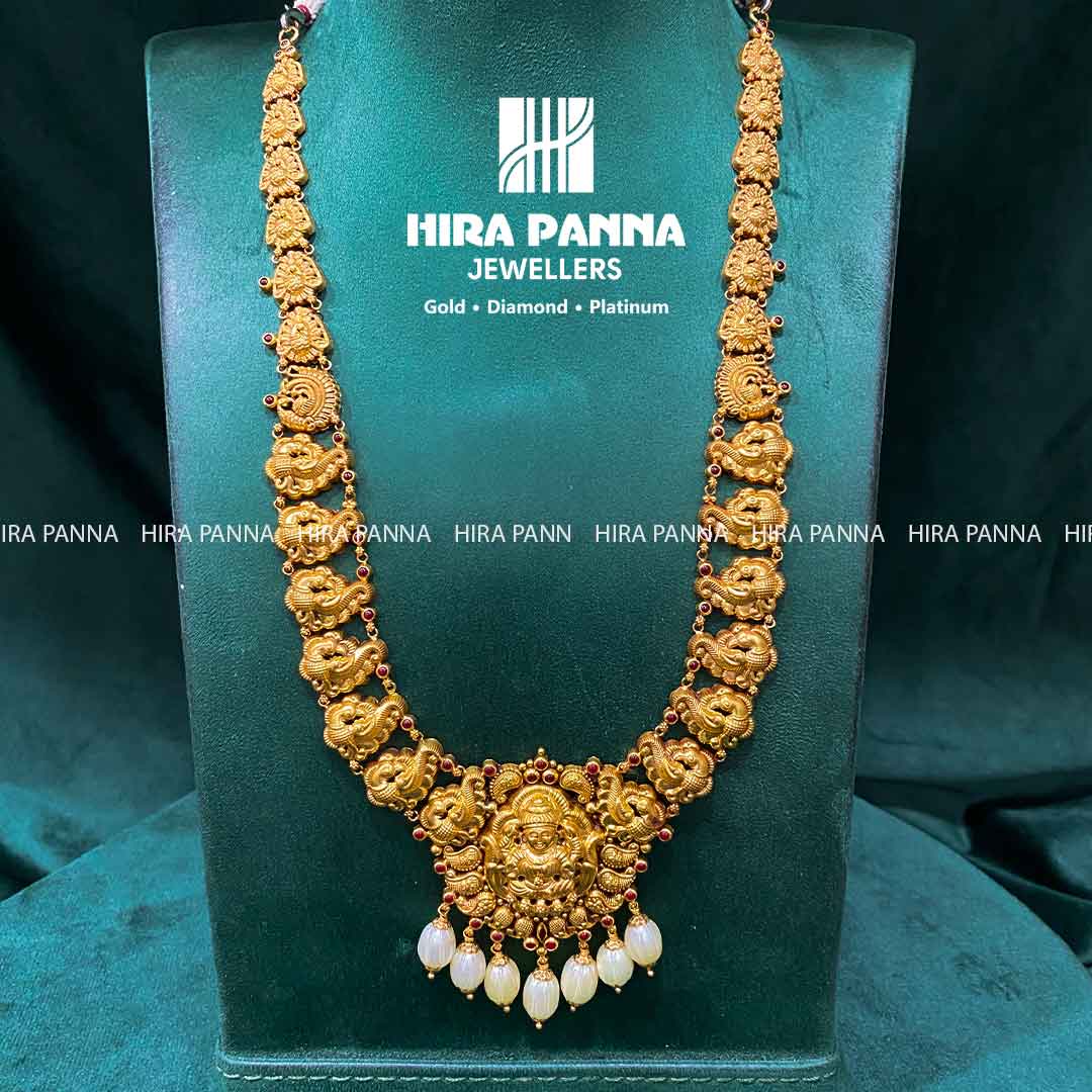 Antique Lakshmi Devi & Peacock Haram