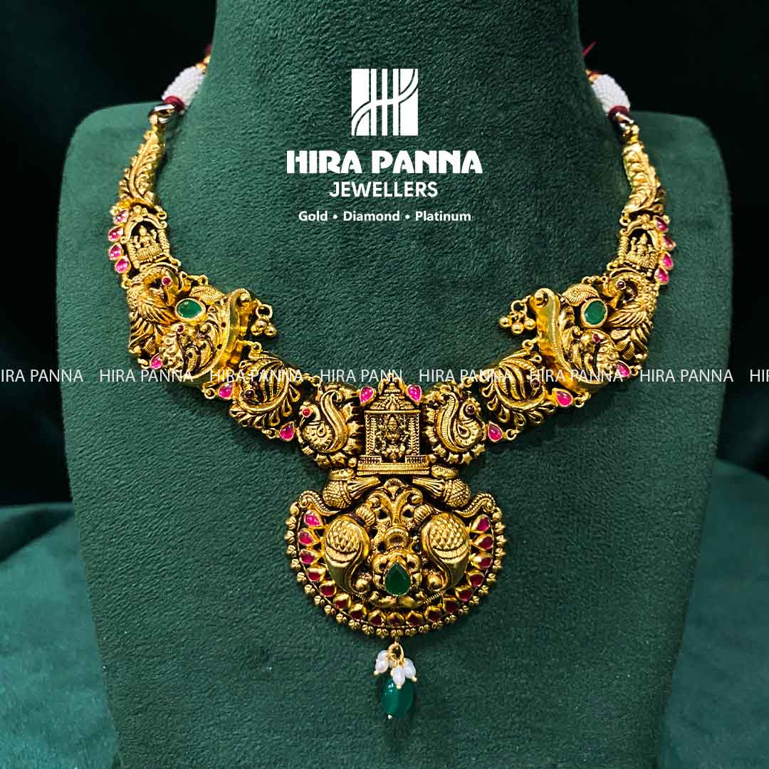 Antique Peacock Ruby & Emerald Neckwear