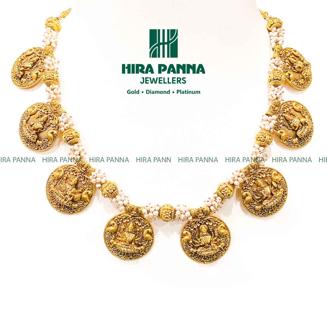 Antique Handmade Ashta Lakshmi Neckwear