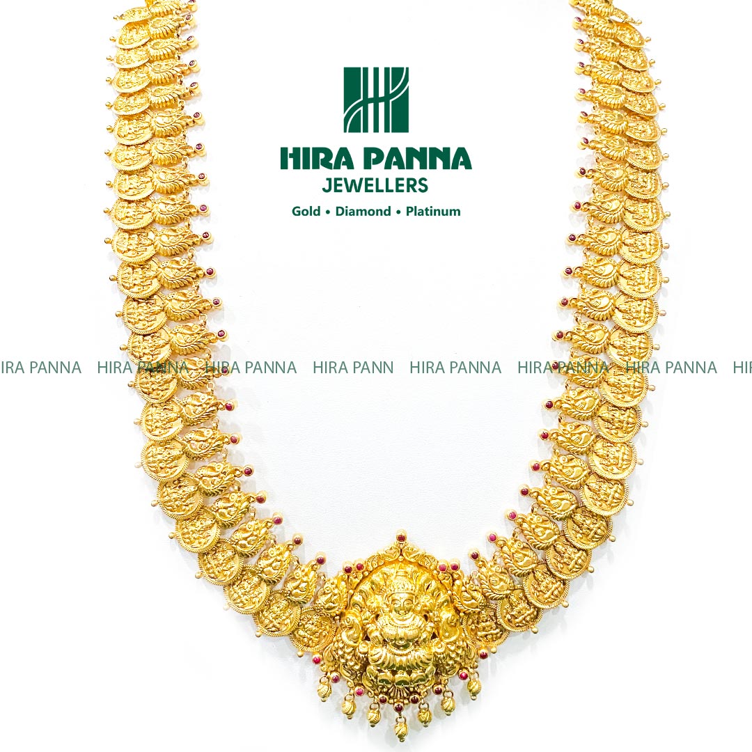 Antique Lakshmi Devi Kasulu & Peacock Haram