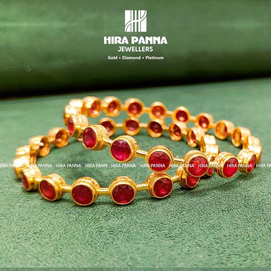 Ruby Fancy Bangles