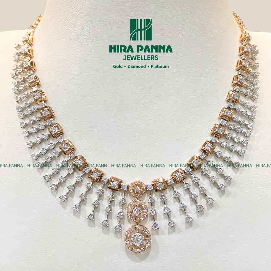 Fancy Open Setting Diamond Neckwear