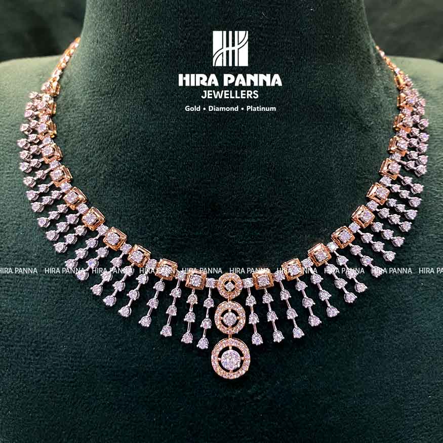 Fancy Open Setting Diamond Neckwear