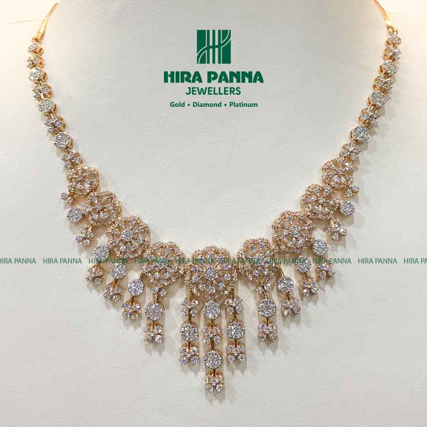 Fancy Open Setting Diamond Neckwear