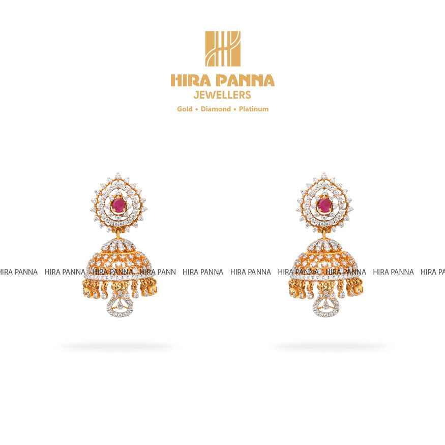 Diamond Jhumka Earrings