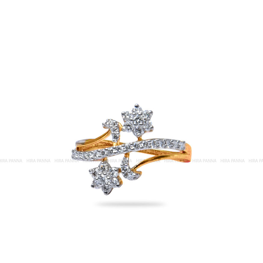 Diamond Gold Finish Ring