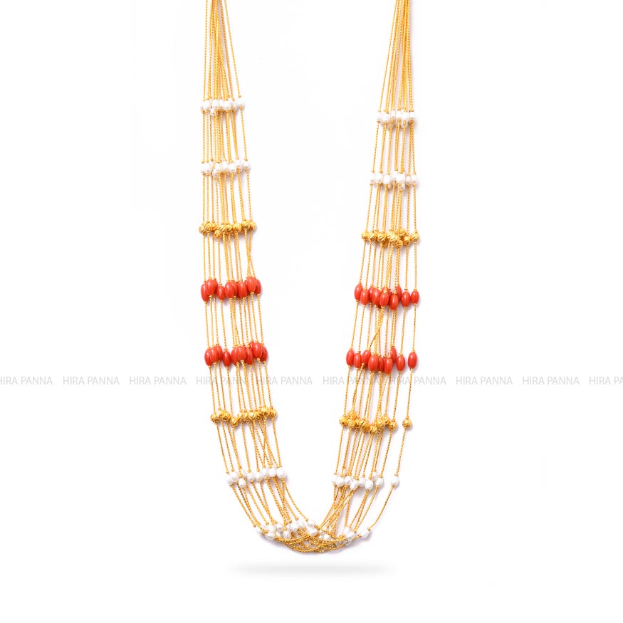 Coral & Pearl Fancy Mala
