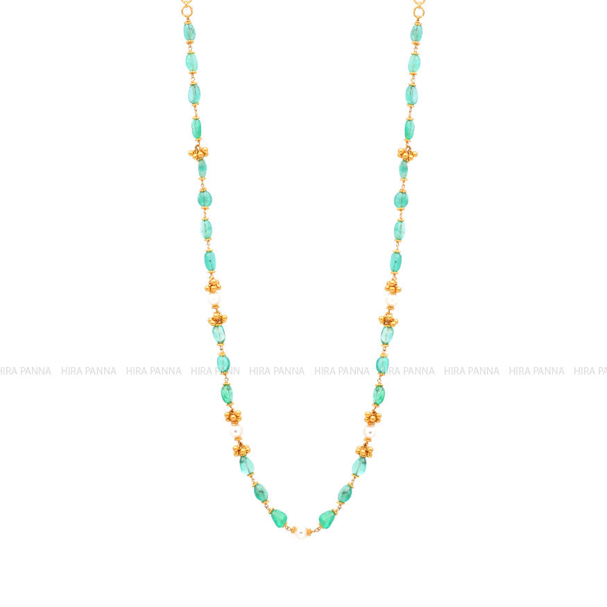 Fancy Emerald Mala