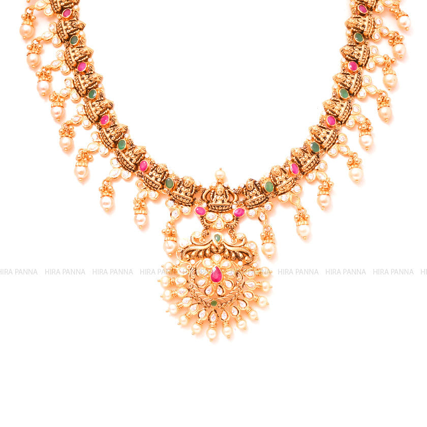 Antique Fancy Pachi Lakshmi Neckwear