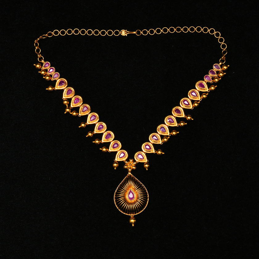 Fancy Ruby Neckwear Set