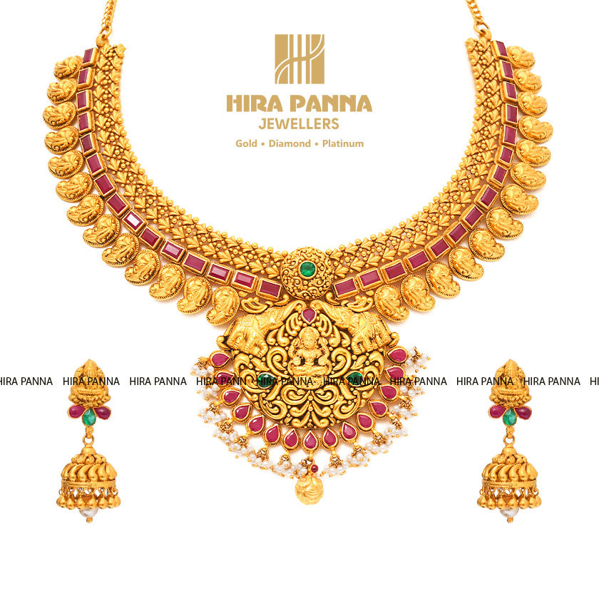 Antique Laxmi Mango Neckwear Set