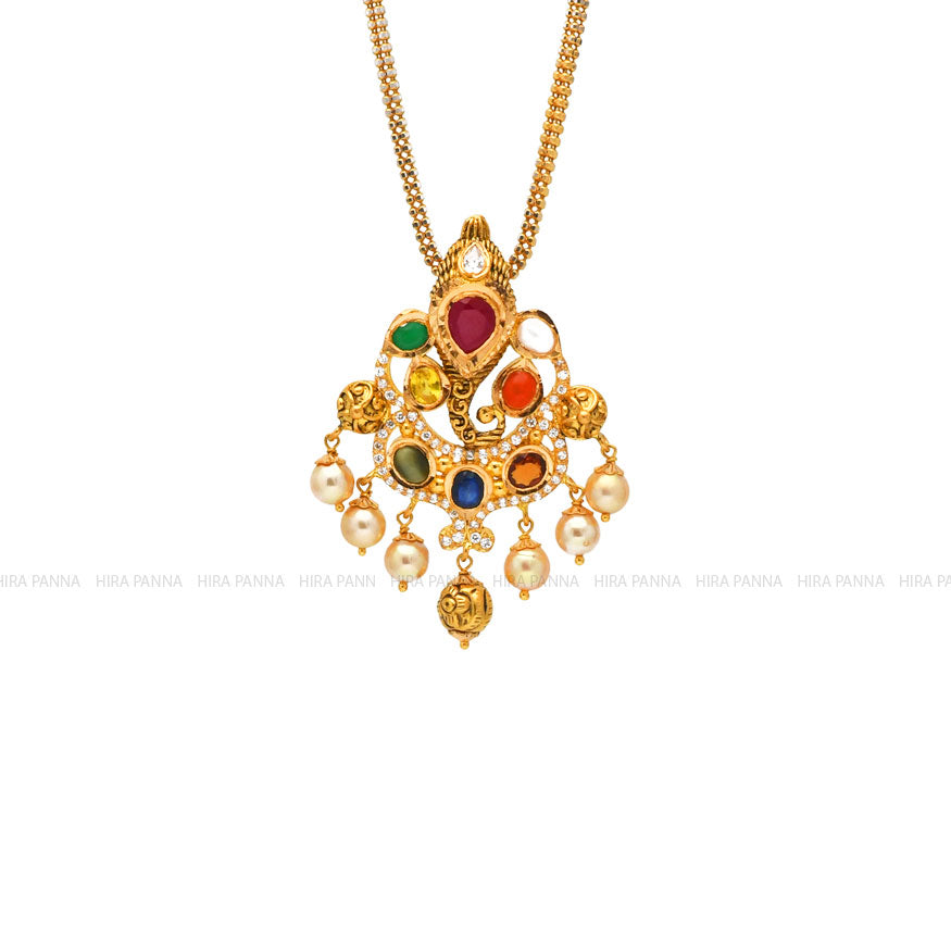 Fancy Navaratna Pendant