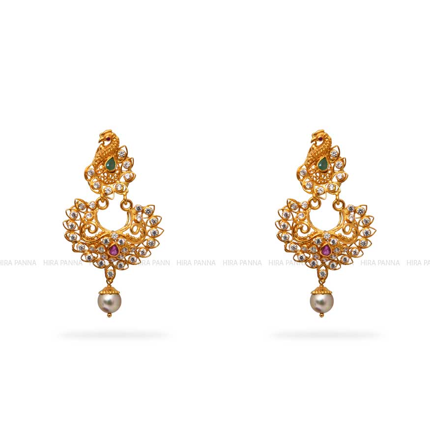 Gold Chandbali Earrings