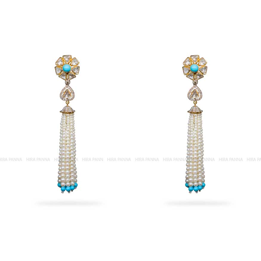 Jadau Hanging Earrings