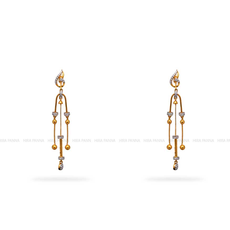 Gold Hanging Earrings