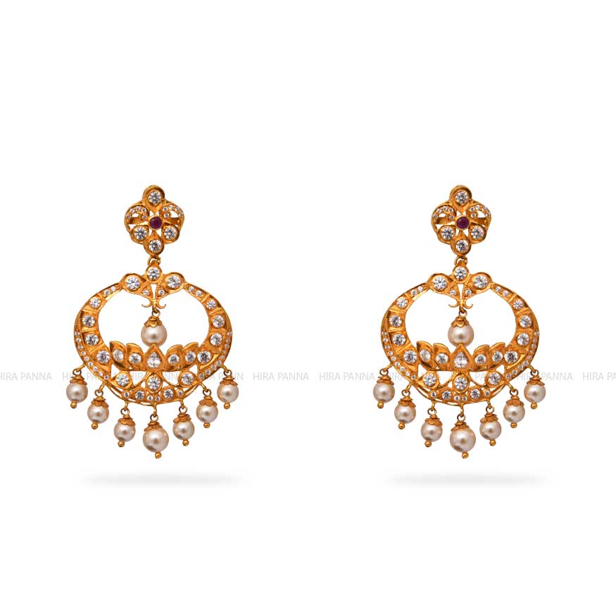 Gold Chandbali Earrings