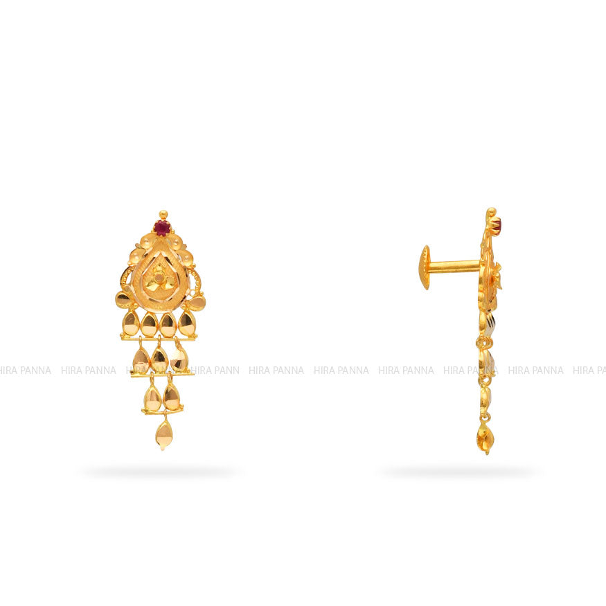 Gold Hanging Earrings