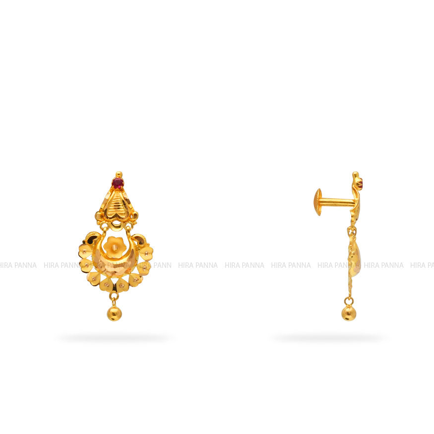 Gold Hanging Earrings