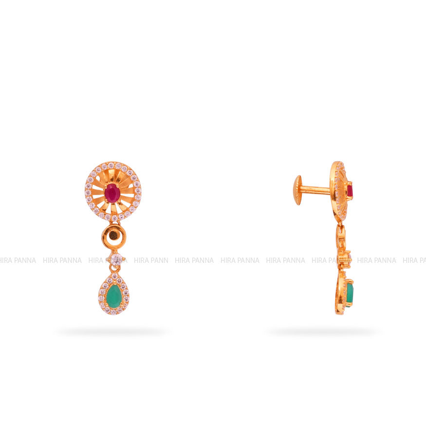 Gold Hanging Earrings