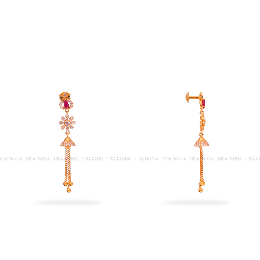 Gold Hanging Earrings