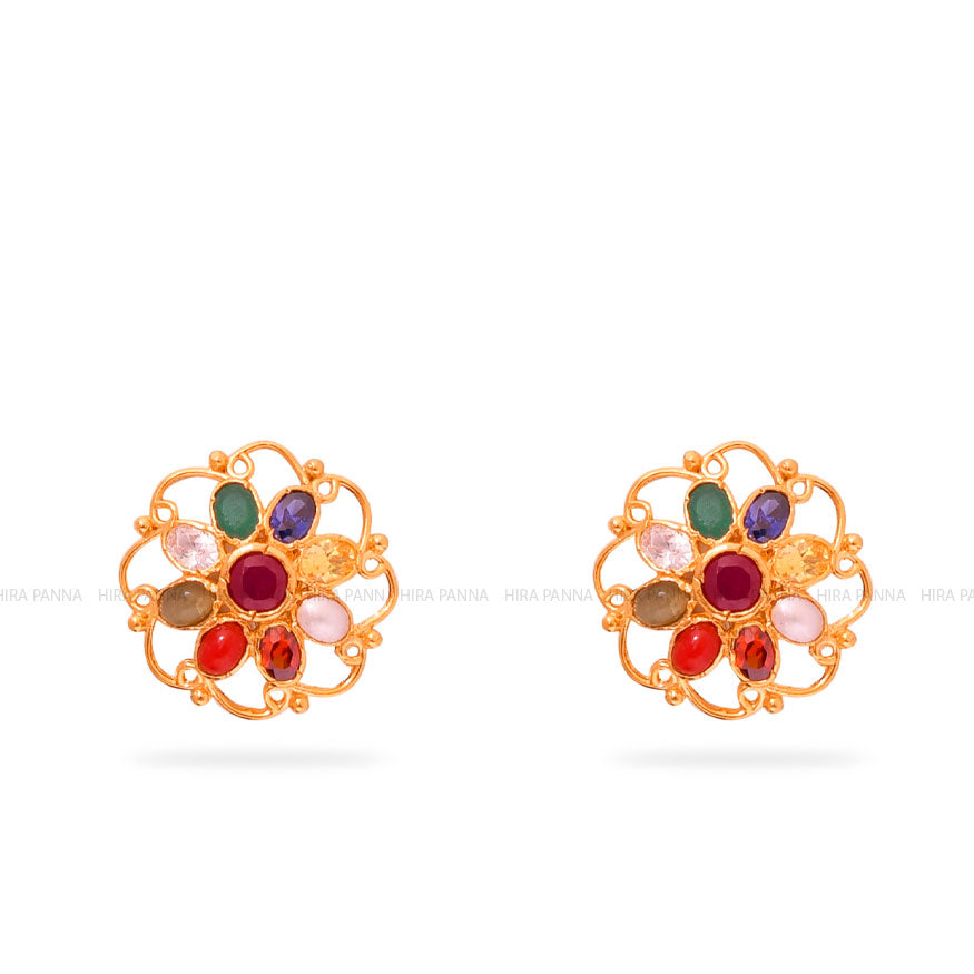 Gold Stud Earrings