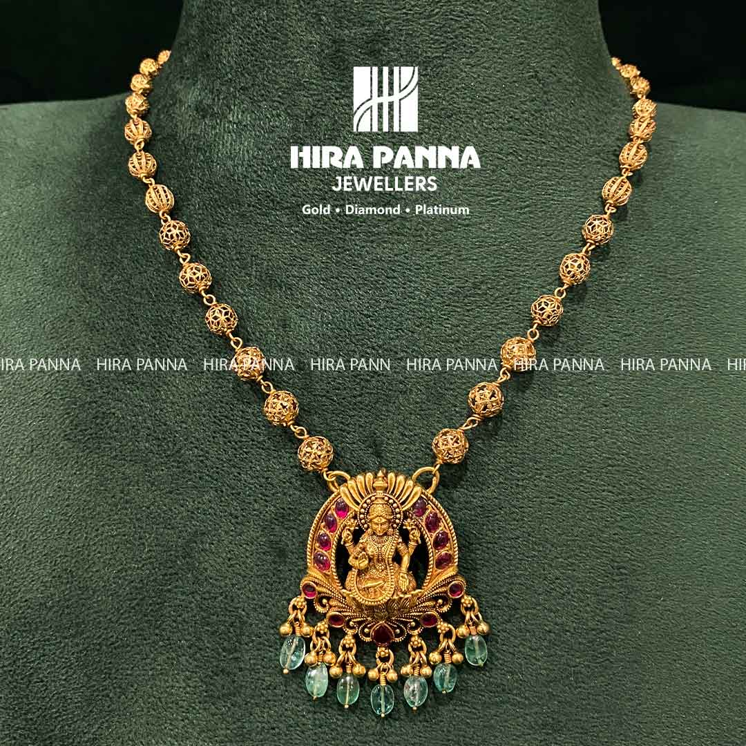 Antique Lakshmi Devi Neckwear Mala