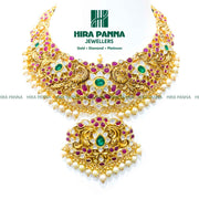 Nakshi bridal peacock triple cut diamond