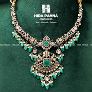 Victorian Kanti Emerald Triple Cut Diamond Neckwear