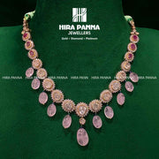 Fancy Tanzanite Triple Cut Diamond Neckwear