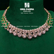 Fancy Emerald Triple Cut Diamond Neckwear