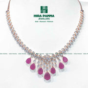 Open Setting Ruby Diamond Neckwear