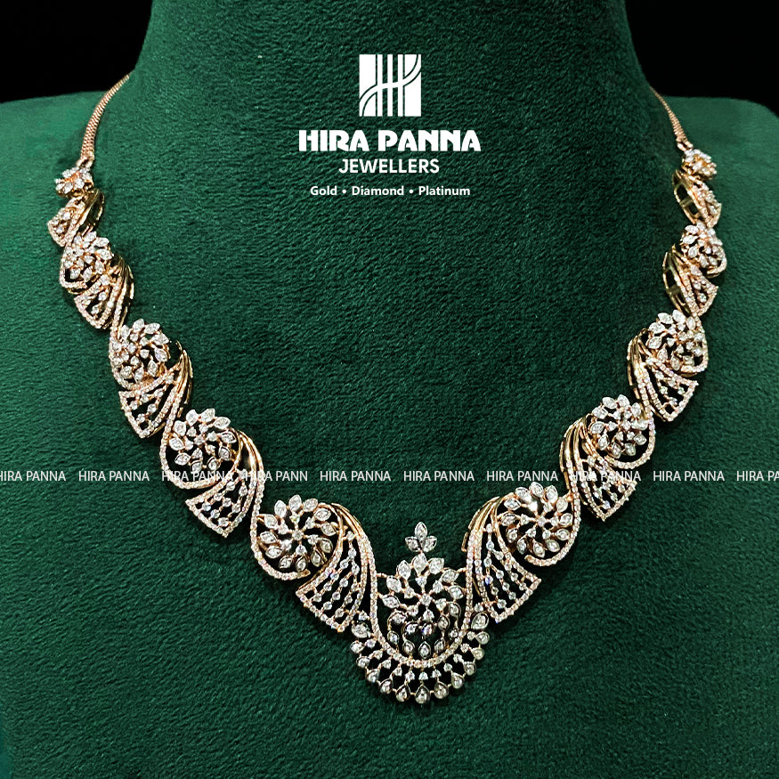Fancy Open Setting Diamond Neckwear