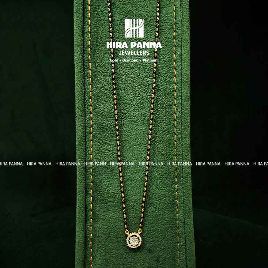 Traditional Mangalsutra Diamond Pendant