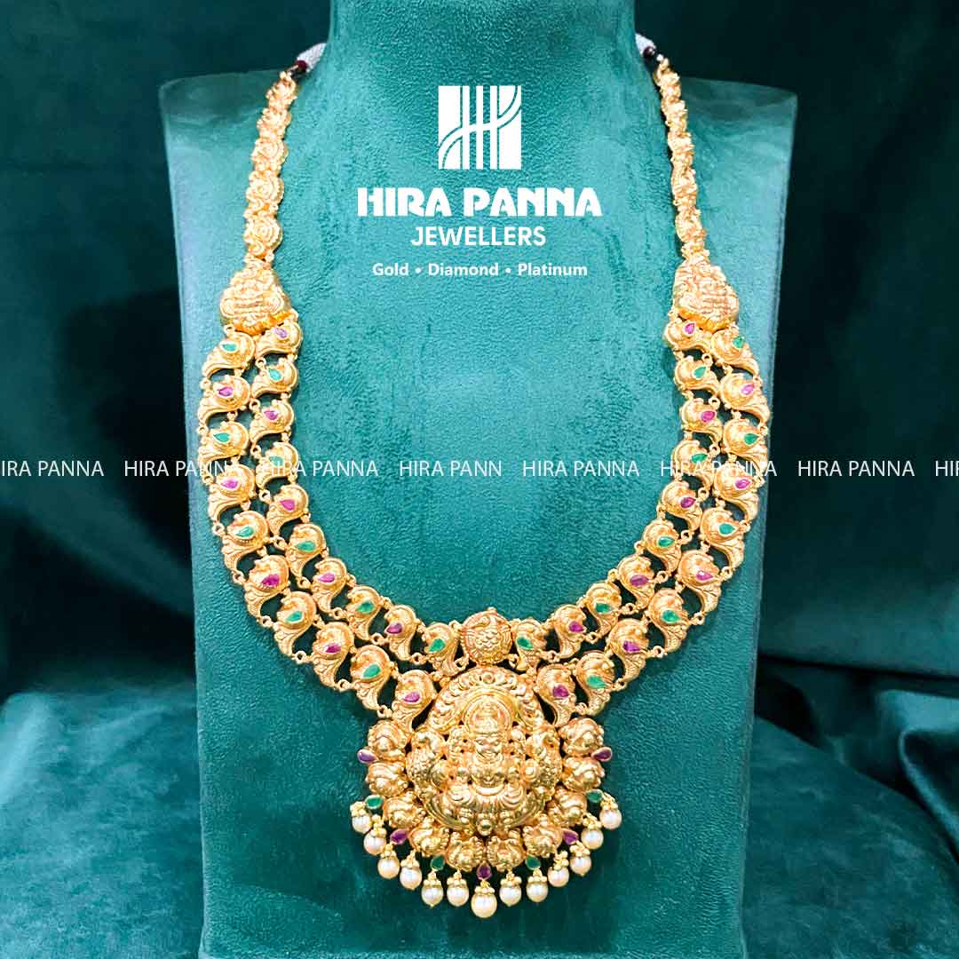 Antique Ruby & Emerald Laxmi Devi Haram