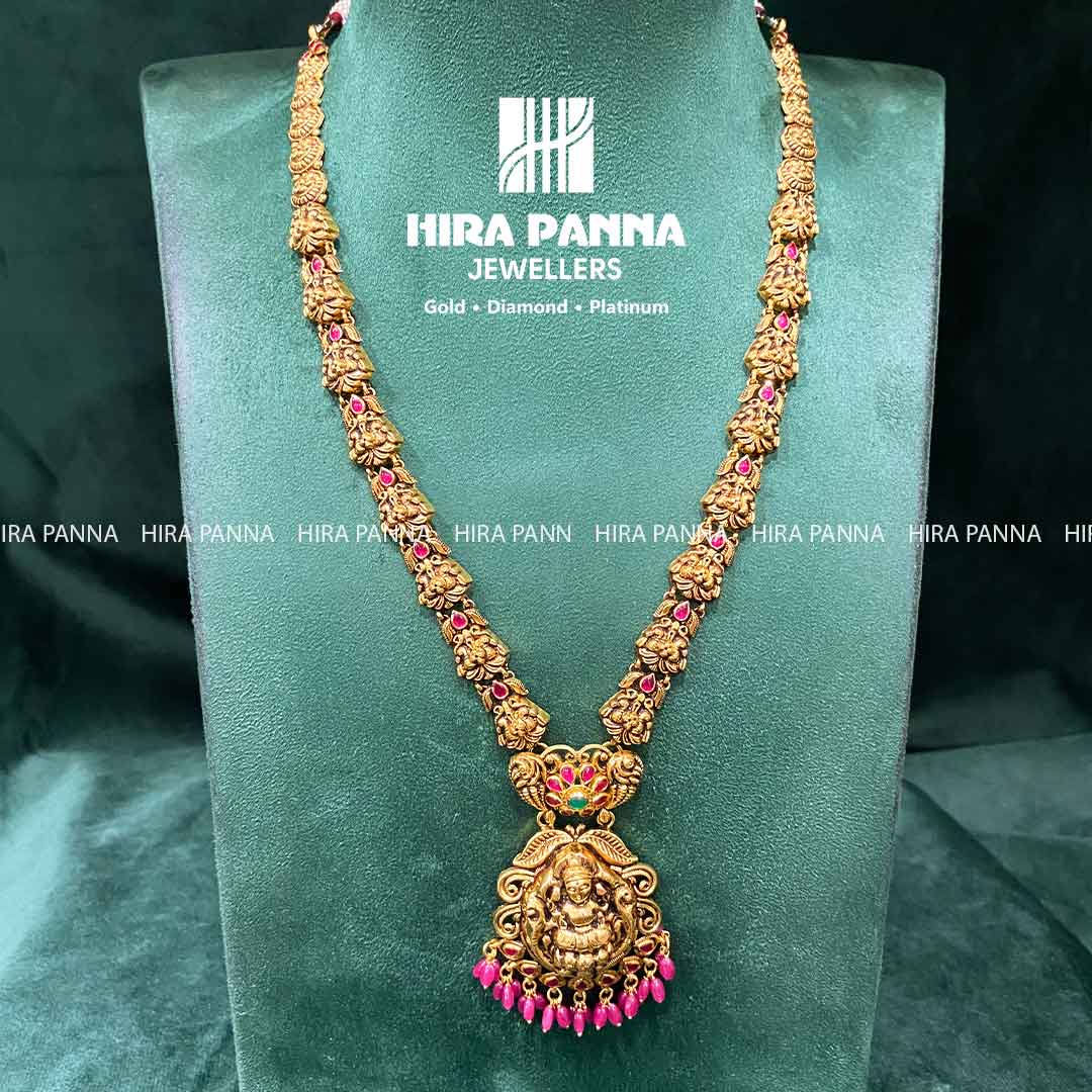 Antique Ruby Lakshmi Devi Haram