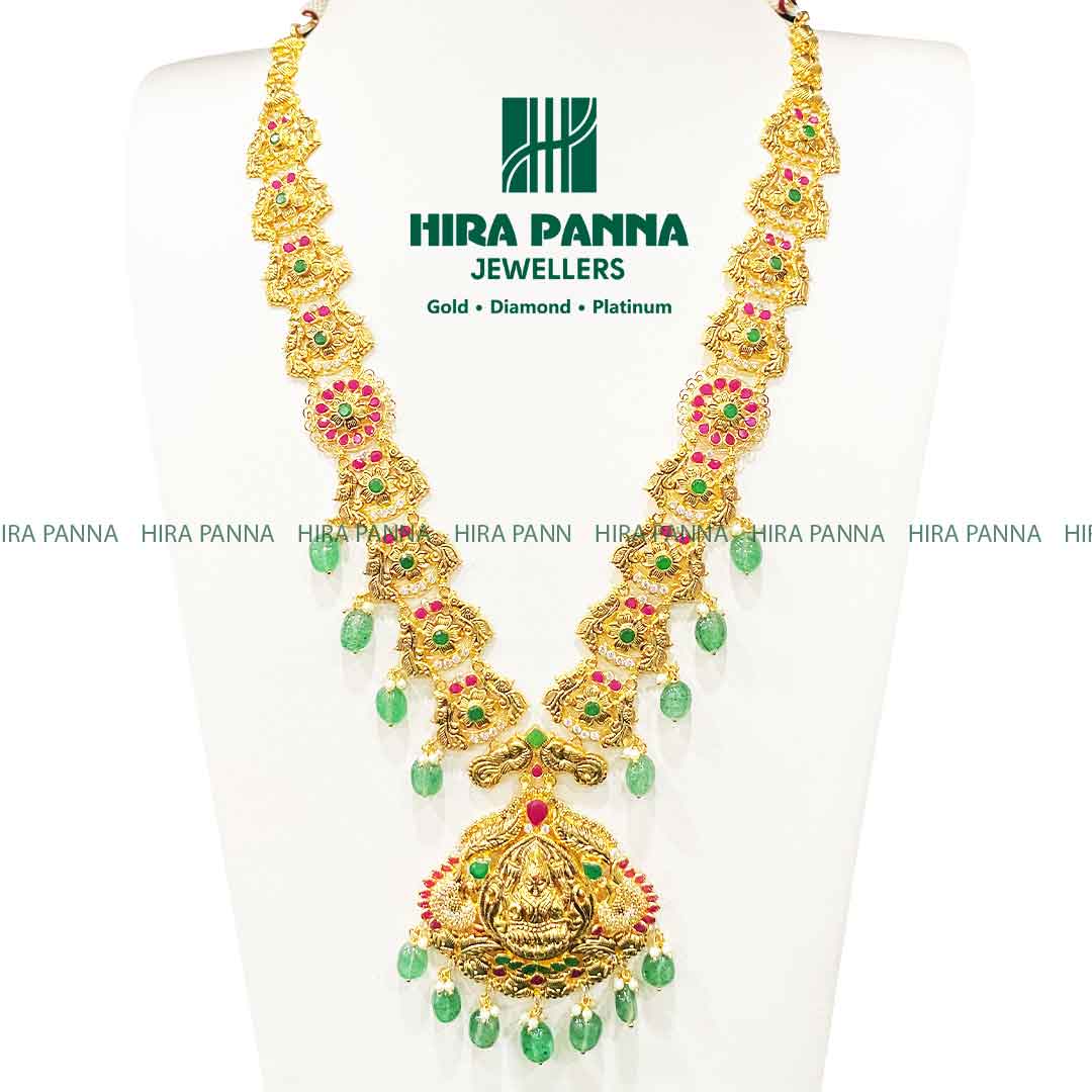 Fancy Ruby & Emerald Lakshmi Devi Haram