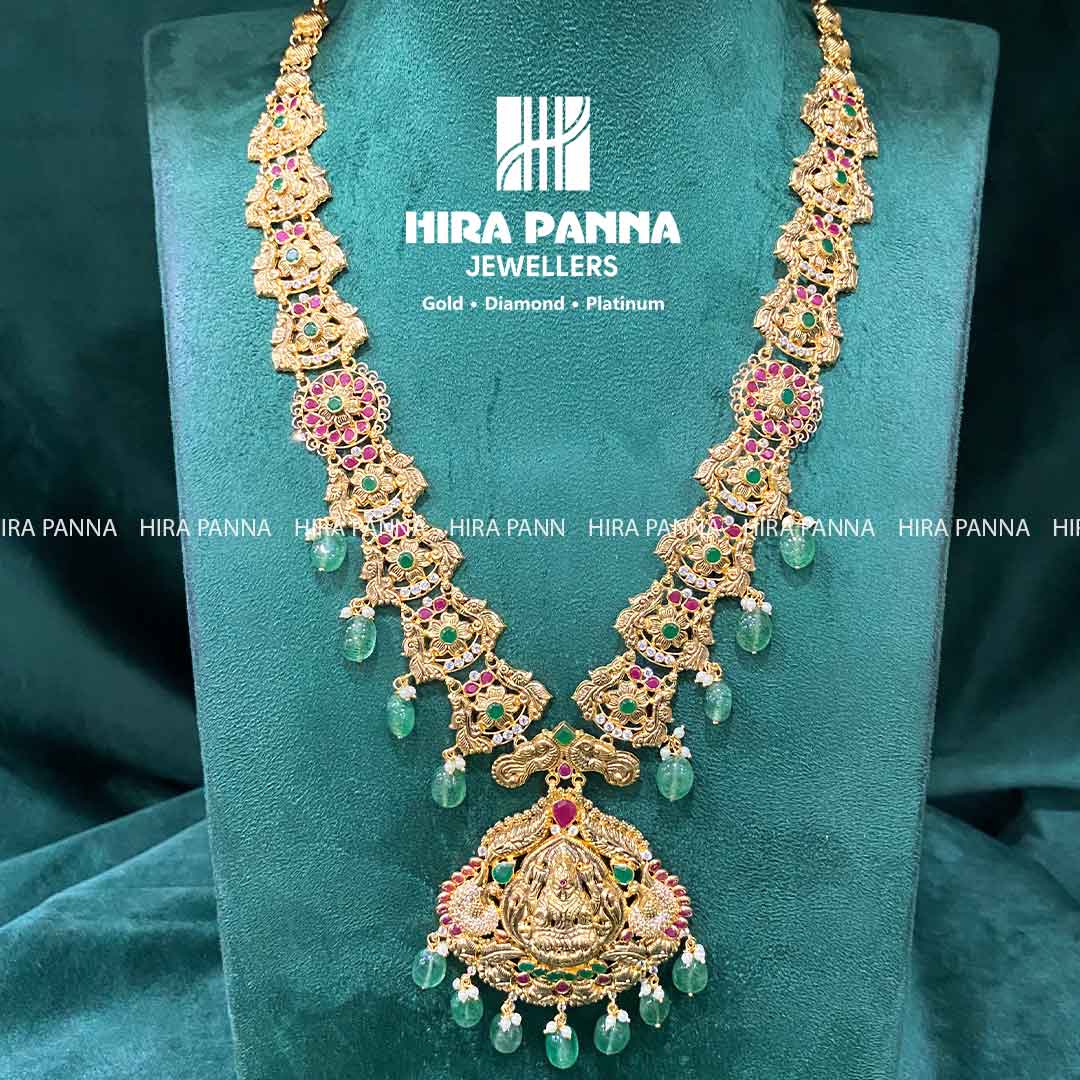 Fancy Ruby & Emerald Lakshmi Devi Haram