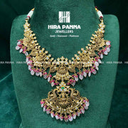 Antique Pink Morganite & Lakshmi Devi Neckwear