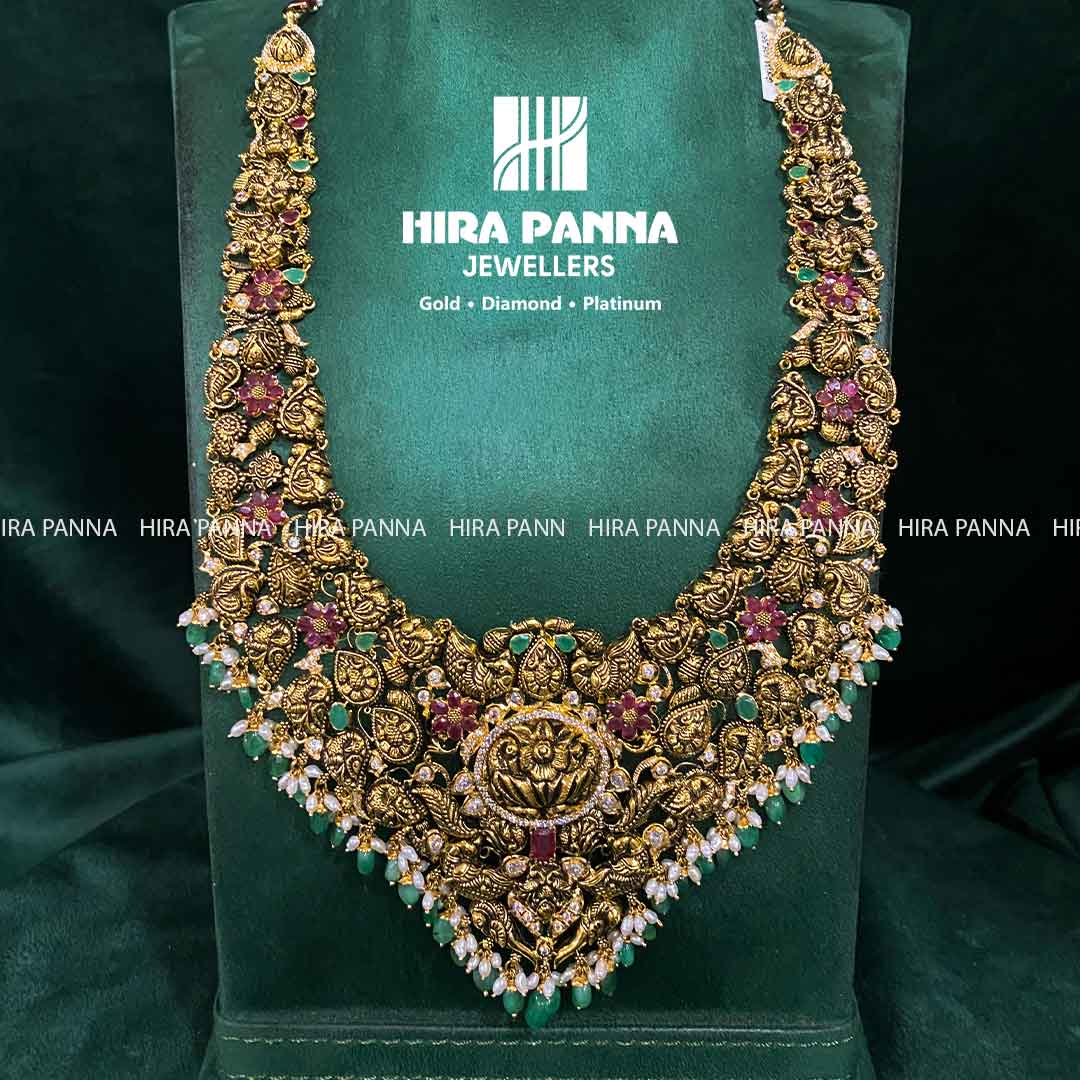 Antique Ruby & Emerald Peacock Haram