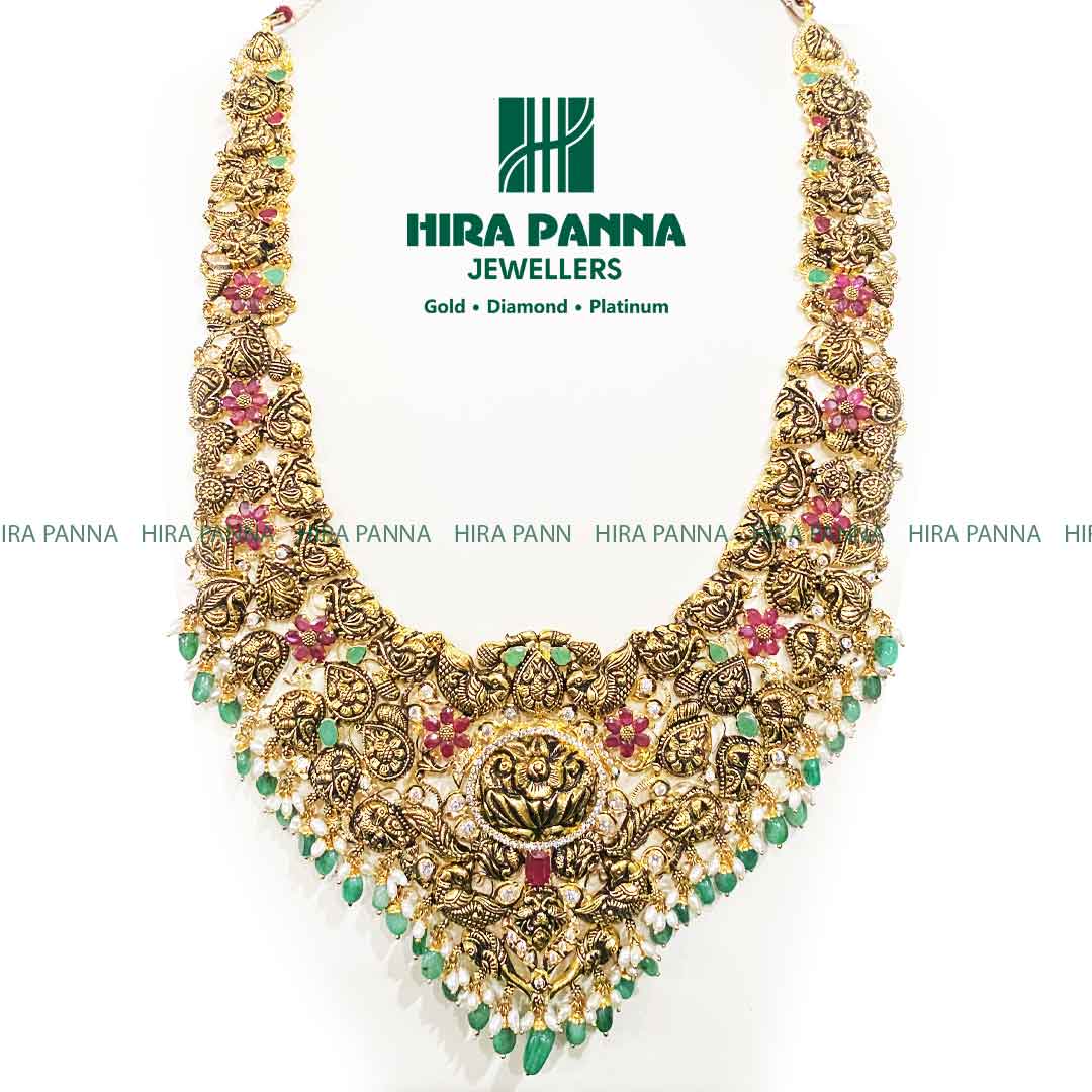 Antique Ruby & Emerald Peacock Haram