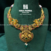 Antique Peacock Ruby & Emerald Neckwear