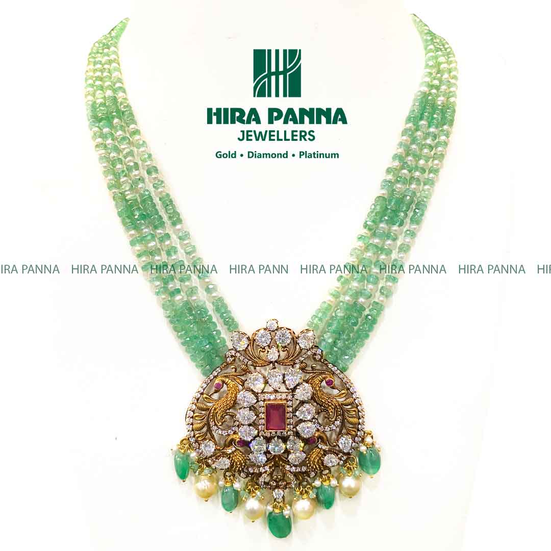 Victoria Peacock Emerald Mala