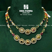 Swarovski Navaratna & Double Line Neckwear