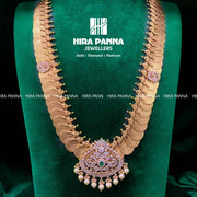 Antique Swarovski & Kasulu Lakshmi Devi Handmade Haram