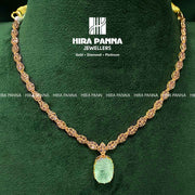 Fancy Swarovski & Russian Emerald Neckwear