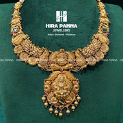Antique Lakshmi Devi & Emerald Neckwear
